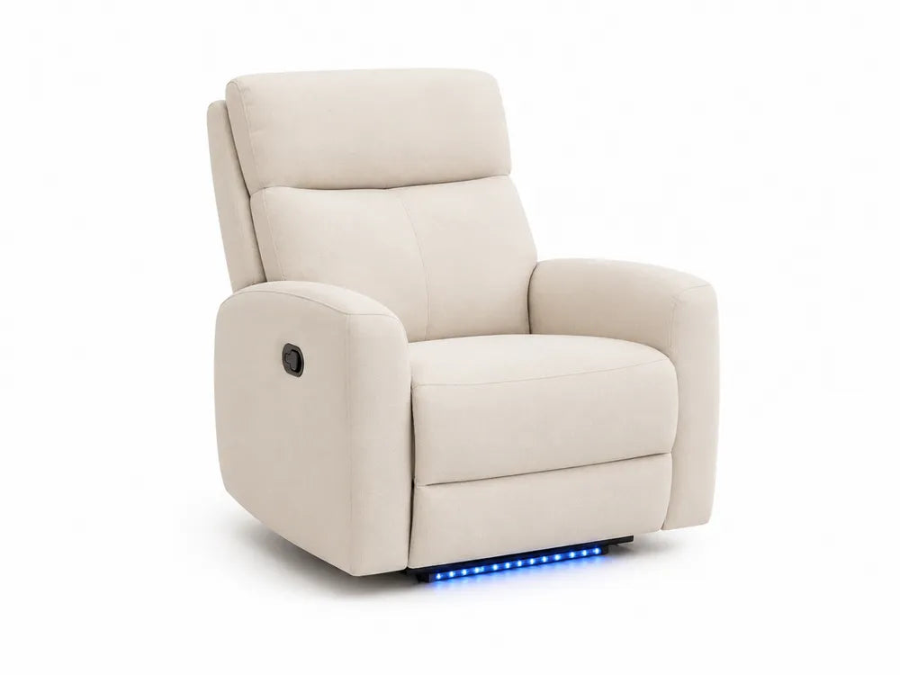 Verstellbarer Sessel aus Stoff mit LED-Leuchten