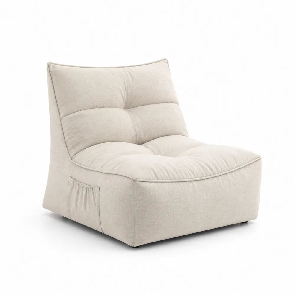 Stoffsessel Beige 80cm x 90cm x 70cm